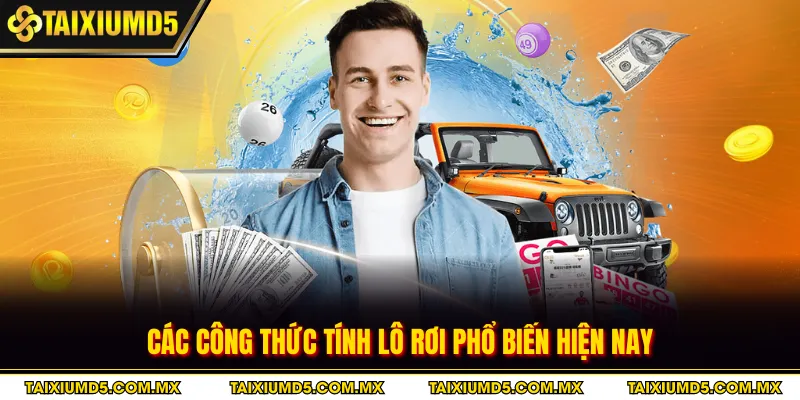 Các công thức tính lô rơi phổ biến hiện nay